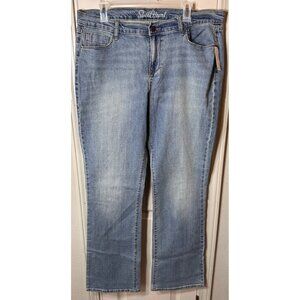 NWT Old Navy The Sweet Heart Womens 14 Long Straight Leg Boot Cut Denim Jeans